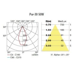 Plafoniera da esterno PAR30 E27 50W in acciao e vetro color grigio - AFRODITA