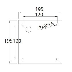 Applique da giardino G12 70W HID in alluminio e vetro color grigio - AFRODITA