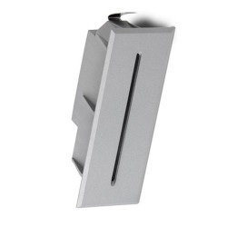 Lampada LED a incasso da parete esteriore grigio - MICENAS