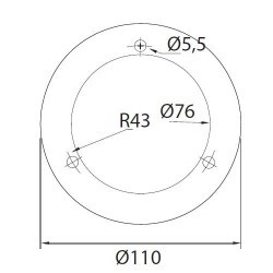 Lampioncino 50cm da esterno acciaio inox - PRIAP
