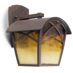 Lampada applique da esterno color ruggine - ALBA