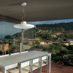 Lampada a sospensione da esterno bianco - KAP