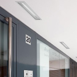 Lampada da incasso a soffitto esterno grigio - GEA