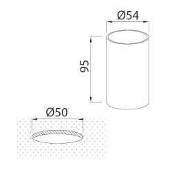 Lampada LED da incasso a pavimento giardino grigio - GEA