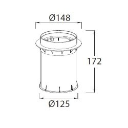 Lampada  da incasso a pavimento giardino trasparente - XENA