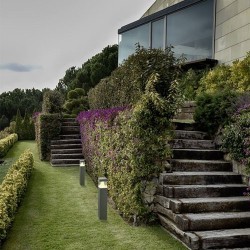 Lampioncino LED da giardino, grigio - CUBASE
