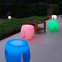 Lampada decorativa LED RGB da giardino bianco - ROCK