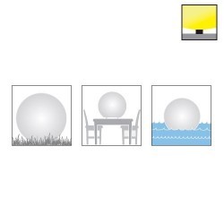 Lampada decorativa Ø25cm LED RGB da piscina - CISNE