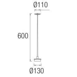 Lampada da terra / applique LED 864LM da giardino, nero - INVISIBLE