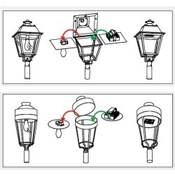 Kit LED 45W 4283LM simmetrico per sostituzione in lampioni stradali