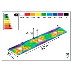 Kit LED 65W 6117LM asimmetrico per sostituzione in lampioni stradali