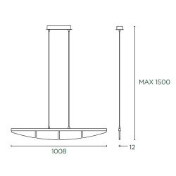 Lampada a sospensione LED, alluminio - SVEN