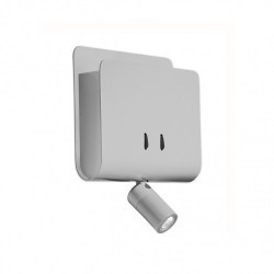 Lampada applique LED, grigio - DIDO