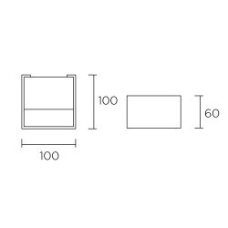 Applique LED, bianco - JET