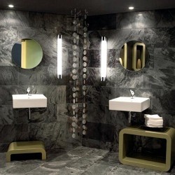 Applique da bagno, 470mm, cromo - DRESDE
