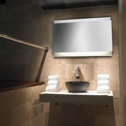 Specchio con luce da bagno - GLANZ