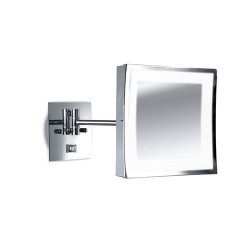 Specchio con luce, cromo - REFLEX