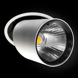 Proiettore LED a incasso 28W 3000lm 3000K CRI+80 15º bianco