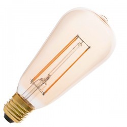 Lampadina LED E27 Globo Filamento 4W 350lm 2200K Ambra