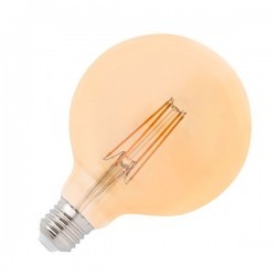 Lampadina LED E27 Globo 4W 400lm 2200K Ambra Ø125mm