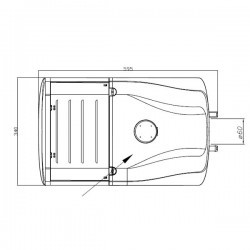 Boccia Lampione LED 48W 3000K 5443lm Leds-C4 LYON grigio