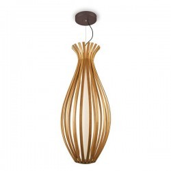 Lampada COLGANTE BAMBOO 330 x LED 22W  OXIDO PINTADO Leds C4