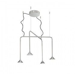 Lampada COLGANTE ALIVE 4 x LED CREE 28W  CROMO Leds C4