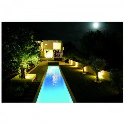 Lampada a incasso da esterno BELT IP68 LED 16W Piscina cementata Opaco Bianco