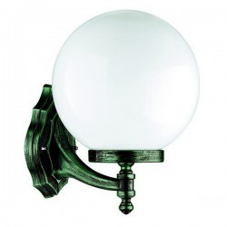 Applique da esterno GLOBI IP43 E27 Opale Bianco