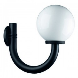 Applique da esterno INDURA Boccia IP55 E27 Nero