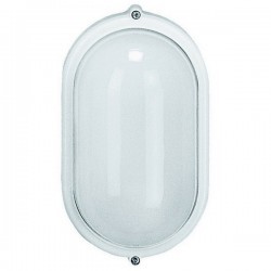 Applique da esterno IVER IP55 75W E27 Bianco