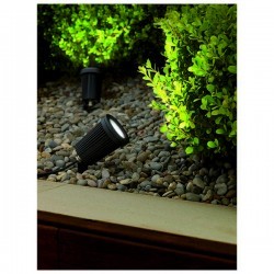 Faro proiettore da esterno con Picchetto TIR IP66 GU10 50W Nero