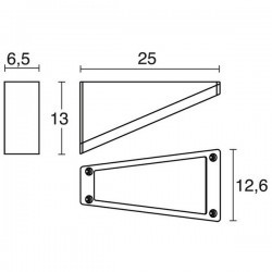 Applique da esterno TRINGLO IP65 LED 13W 1210lm 4K Antracite