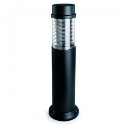 Lampioncino da giardino MINOR-PLUS IP55 26W G24 d3 Trasparente grigio