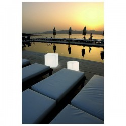 Lampada da esterno Christer BLOCK IP55 E27 33W 43x43cm Bianco