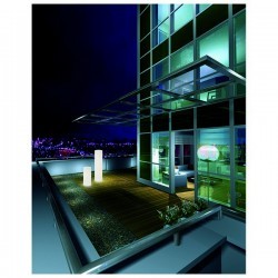 Lampada da esterno Christer CYLINDER IP55 E27 33W 130cm Bianco
