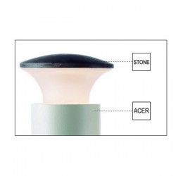 Applique da esterno PUSH IP65 LED 8,7W 830lm 4K Antracite
