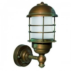 Applique da esterno ISEO IP65 E27 Ottone invecchiato