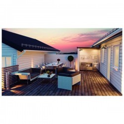 Applique da esterno HADES IP44 E27 Ottone invecchiato