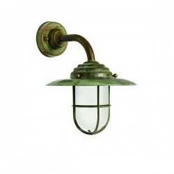 Applique da esterno GRASS IP44 E27  Ottone invecchiato