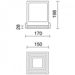 Applique da esterno ANUBIS IP65 26W G24 d3