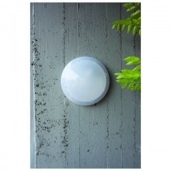 Applique da esterno SARIEL IP54 60W E27 Bianco Trasl.