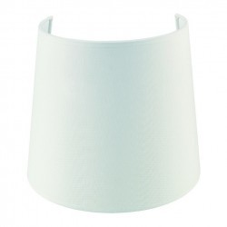 Paralume per Lampada Applique conico 21 cm cotone  Bianco