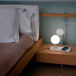 Lampada LED con base di carica a induzione USB NIKO 6W 3000K bianco