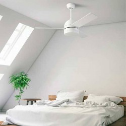 Ventilatore da soffitto con luce LED bianco LEDS-C3 INCA