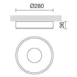Applique da esterno VIENA IP65 LED 30W 3600lm 3K Bianco
