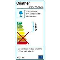 Lampada a incasso da pavimento WALK IP67 LED SMD 47W 4000K Inox Cristher 920O-L3347B-30