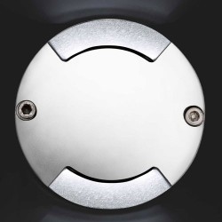 Lampada LED 40lm da superficie per parete esteriore in alluminio color nichel opaco - KEENAN