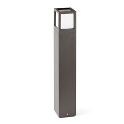 Lampioncino E27 da giardino 650mm in alluminio e PC color grigio scuro - ONZE