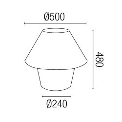 Lampada E27 portatile da giardino in polietileno bianco - VERSUS